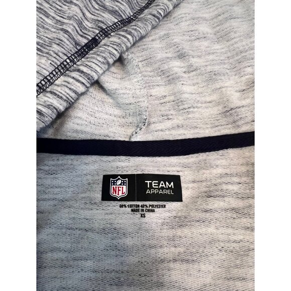 Chicago Bears Mens Zip-Up Hoodie Sweatshirt Size XS Gray Heathered - Picture 8 of 8